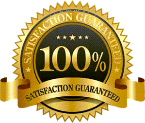 Refund Policy | 100 percent stisfaction guarntee gold seal w ribbon